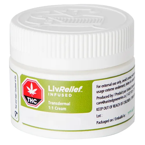 LivRelief TRANSDERMAL 1:1 CREAM Blend - 50 g