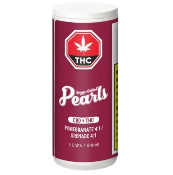 Pearls by grön - Pomegranate 4:1 CBD/THC Hybrid -5 Pack