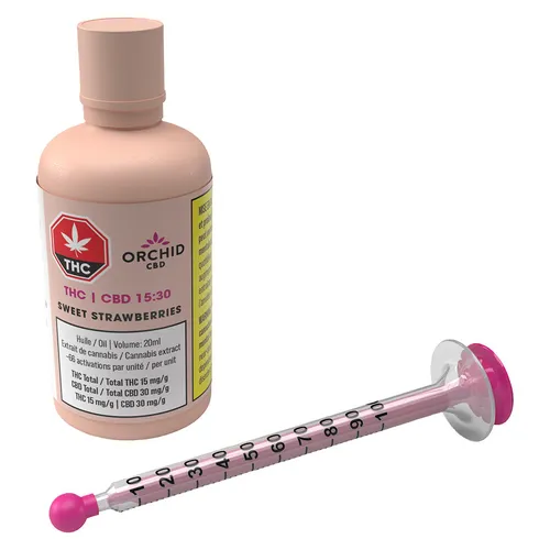 Orchid CBD - THC:CBD Sweet Strawberries - 20ml
