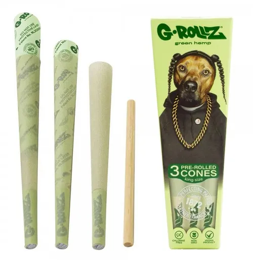G-Rollz - KS Pre Rolled Cones 3pc Hemp