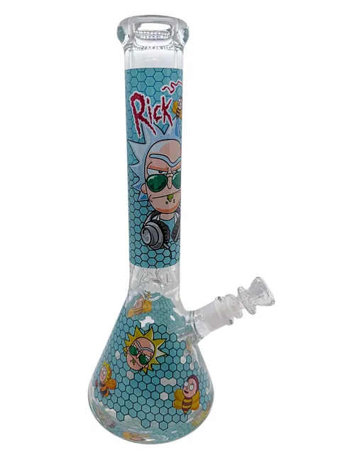14" Cartoon 9mm Glass Bong