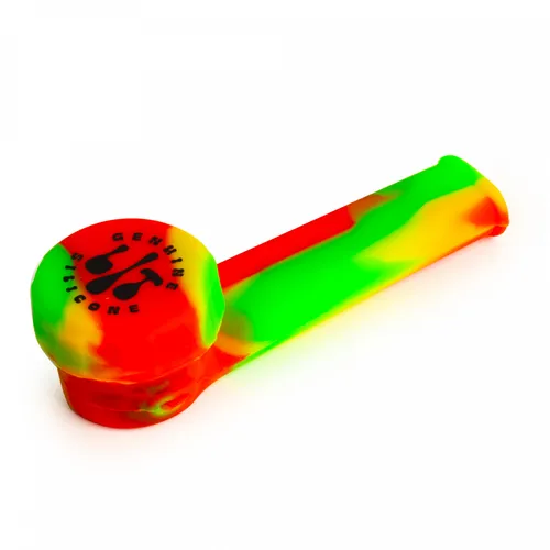 LIT Silicone 3.5" Hand Pipe - Rasta