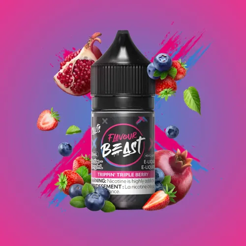 FLAVOUR BEAST E-Liquid - Trippin' Triple Berry 10mg/30mL