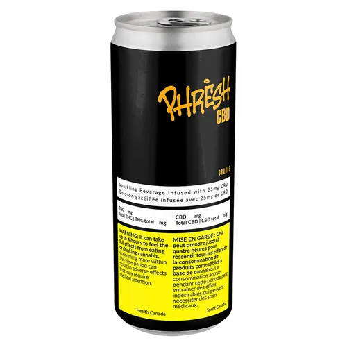 PHRESH CBD - Orange - 355ml PHRESH CBD - Orange - 355ml