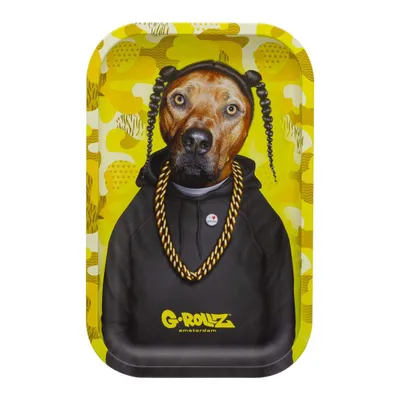 G-Rollz Pets Rock Rap Metal Rolling Tray - Small