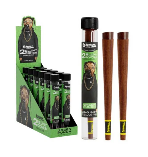 G-Rollz 'The Dog' Terpene Infused Blunt Cones - Green Punch