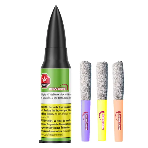 Max 60's Triple Diamond Infused Pre-Roll- Rowdy Variety Pack