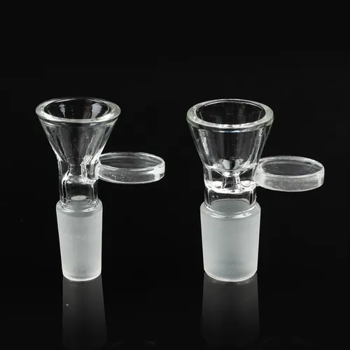 Glass Bowl 18mm Clear Round Handle