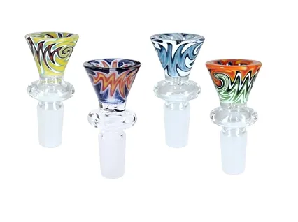 Swirl Slide Bowl - 14mm - Assorted Colours