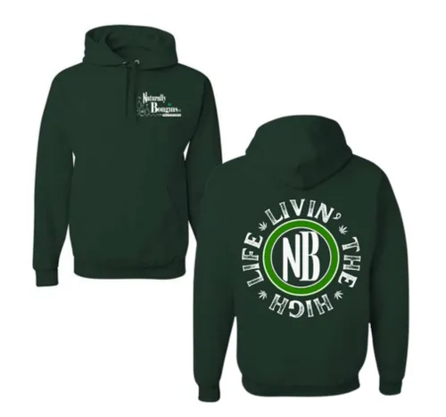 NB Gear | Forest Green Hoodie - "Livin' The High Life"