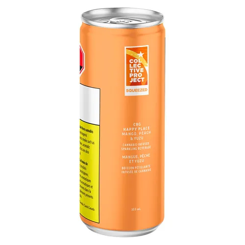 CBG Happy Place (Mango, Peach & Yuzu) Sparking Juice - 355ml CBG Happy Place (Mango, Peach & Yuzu) Sparking Juice - 355ml