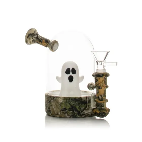 LIT Silicone  5" Ghost Water Pipe