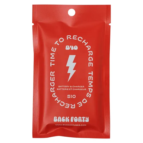 Back Forty - 510 Vape Battery - Silver