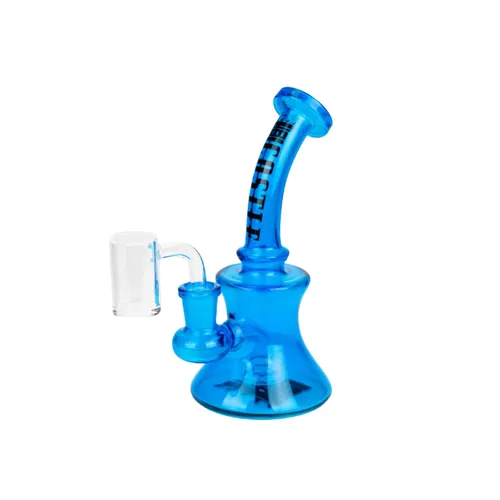 Castle Glassworks - 7" 7mm Mini Showerhead Dab Rig