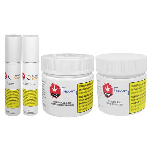 PROOFLY & freshDAYLY - Gently Cleansing Makeup Removing Kit - 3 Pack