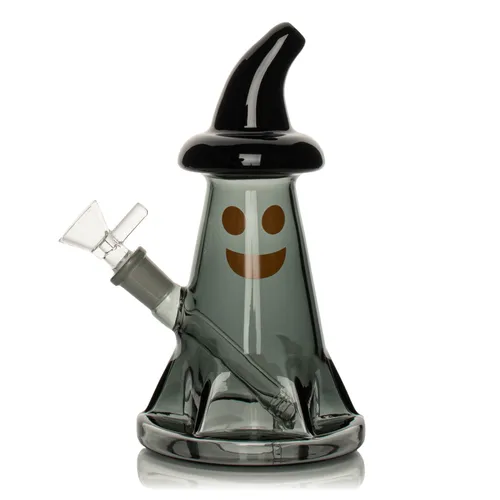 Red Eye Glass 7.5" Ghost Bubbler - Smoked