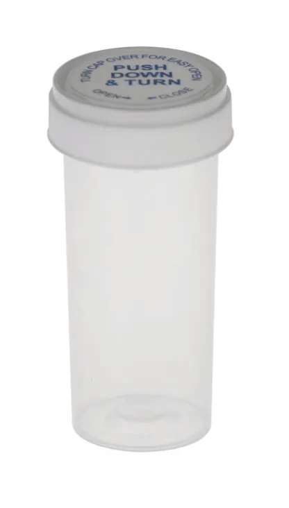 Child Resistant Vial Container 30 Dram (Clear)