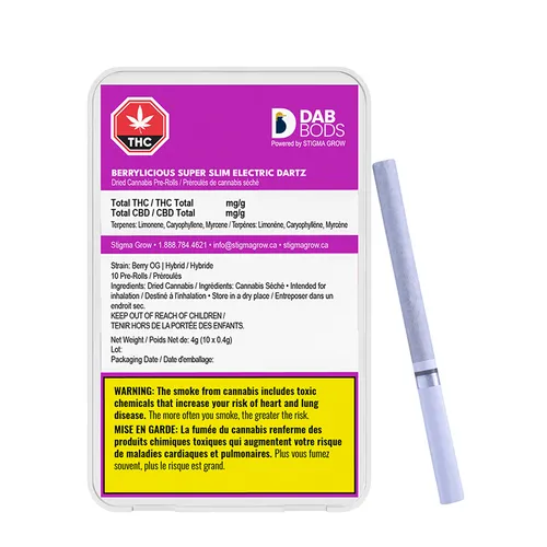 Berrylicious Super Slim Electric Dartz Pre-Roll