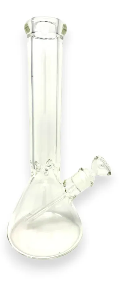 14" Clear Glass Beaker Bong