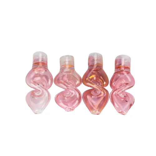 2.5" Pink Gold Fumed Twist Pipe