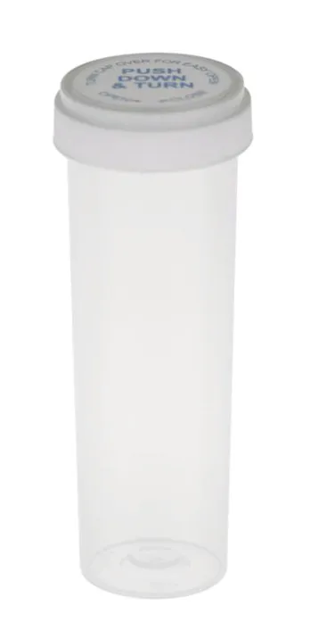 Child Resistant Vial Container 60 Dram (Clear)