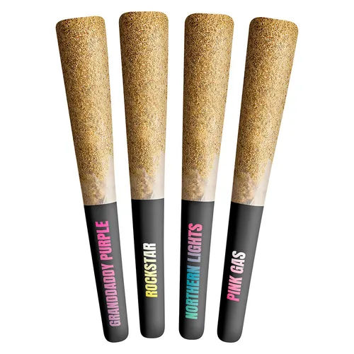 Shatterizer - Shatter Diamonds & Kief Triple Infused Pre-Roll Taster Pack - 4x0.5g