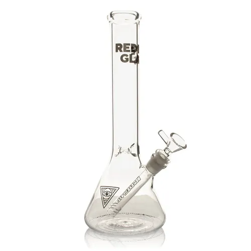 Red Eye Glass - Sacred Geometry Beaker Bong - 12"
