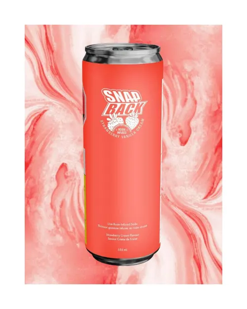 Rosin-Infused Strawberry Vanilla Cream Soda - 355ml Rosin-Infused Strawberry Vanilla Cream Soda - 355ml