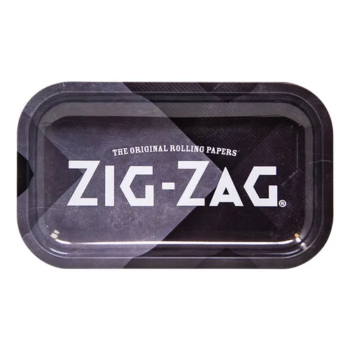 Zig Zag - Black Metal Medium Rolling Tray