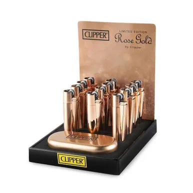 Clipper Full Metal Rose Gold Lighters