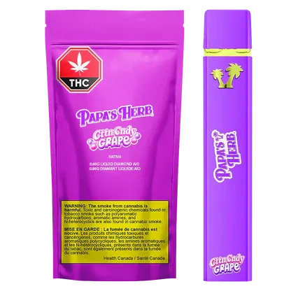 PAPA'S HERB Cotton Candy Grape Liquid Diamond AIO PAPA'S HERB Cotton Candy Grape Liquid Diamond AIO