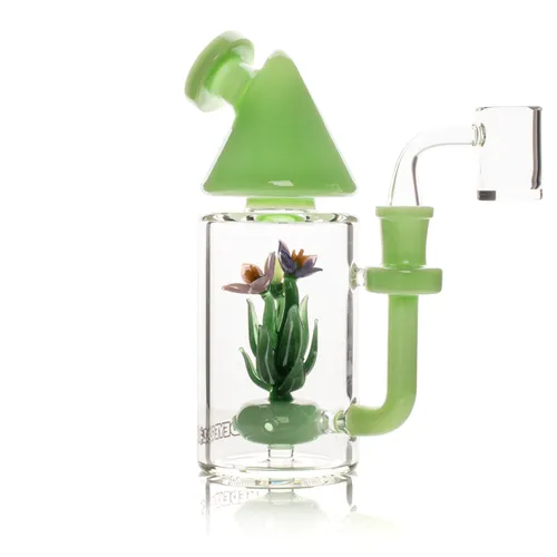 Red Eye Glass 7" Terrarium Concentrate Rig - Slyme Green