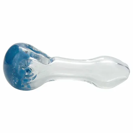4" Spoon Pipe - Any Colour W/ Frit Head