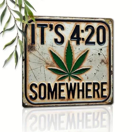 420 VINTAGE TIN SIGN