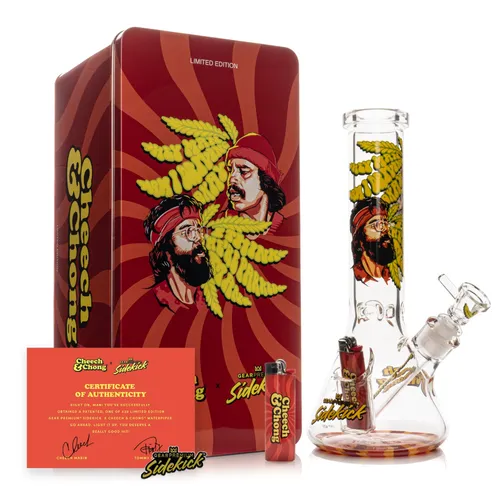 Cheech & Chong Glass x GEAR Premium LE 12" "Parked" Sidekick Bong