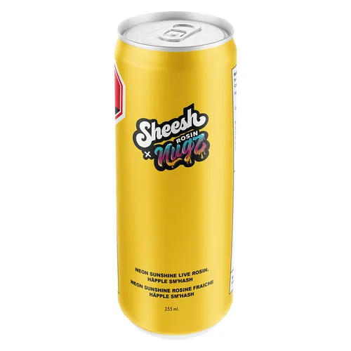 Sheesh x Nugz - Neon Sunshine Live Rosin - Neon Sunshine Live Rosin Happle Sm'Hash 355ml Beverages Sheesh x Nugz - Neon Sunshine Live Rosin - Neon Sunshine Live Rosin Happle Sm'Hash 355ml Beverages