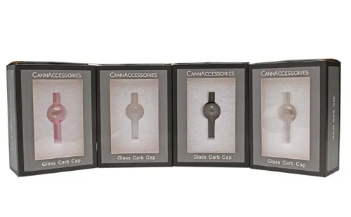 CannAccessories - Glass Globe Directional Airflow Carb Cap (Any Colour)