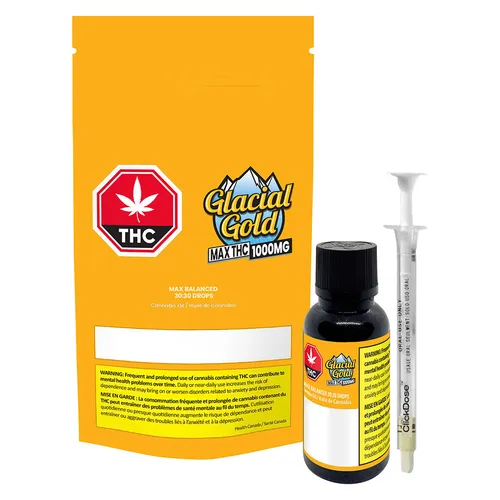 Glacial Gold - MAX Balanced 30:30 Drops - Hybrid - 35ml Glacial Gold - MAX Balanced 30:30 Drops - Hybrid - 35ml