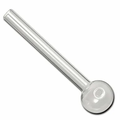 6" Clear Glass Oil Pipe