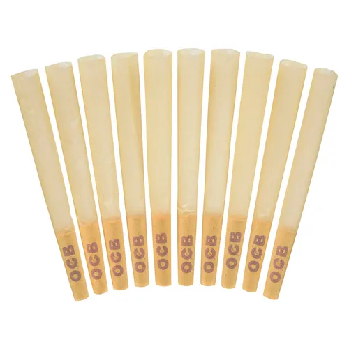 OCB Virgin Unbleached Cones - 1 1/4" 10 pack