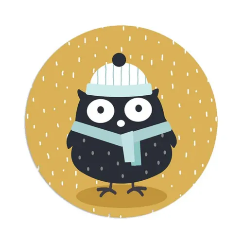 8" Silicone Dab Mat - Owl