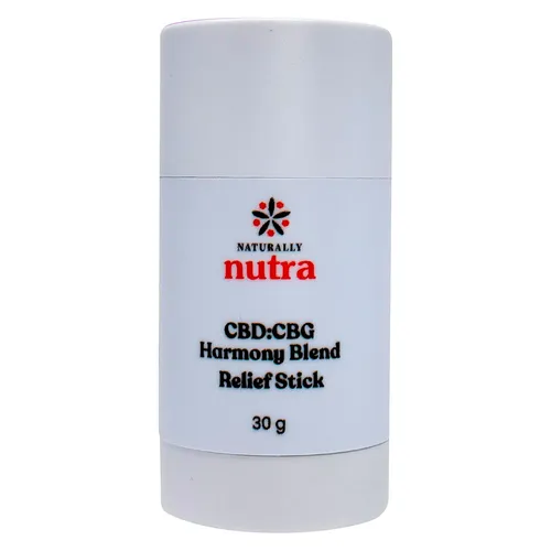 Naturally Nutra - CBD:CBG Harmony Blend Relief Stick - Hybrid - 30g Naturally Nutra - CBD:CBG Harmony Blend Relief Stick - Hybrid - 30g