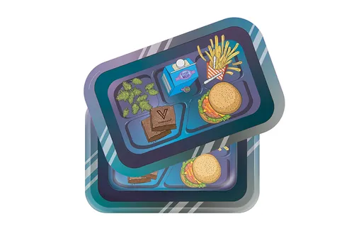 Roll N Go Rolling Tray with Lid - "Munch Time"