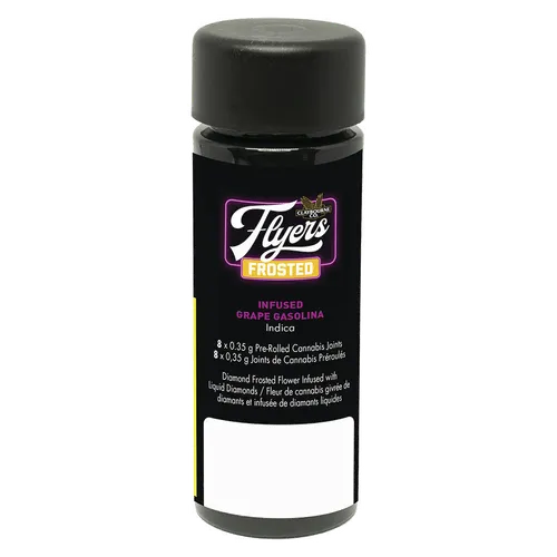 CLAYBOURNE Flyers Frosted Grape Gasolina Liquid diamond-infused PR 8x0.35g CLAYBOURNE Flyers Frosted Grape Gasolina Liquid diamond-infused PR 8x0.35g