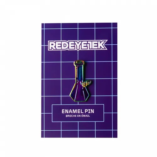 Red Eye Tak Enamel Bong Pin