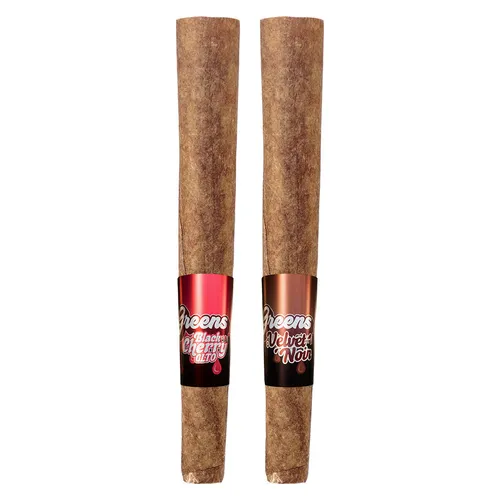 Sticky Greens - Black Cherry GLTO+Velvet Noir Infused Blunt Combo Pack - Indica - 2x1g Sticky Greens - Black Cherry GLTO+Velvet Noir Infused Blunt Combo Pack - Indica - 2x1g