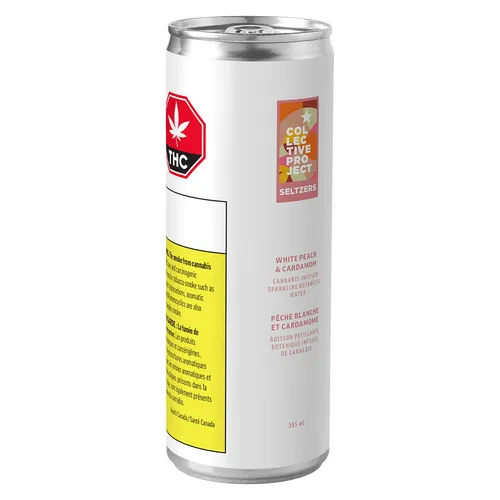 Collective Project - White Peach & Cardamom Sparkling Botanical Water - 355ml Collective Project - White Peach & Cardamom Sparkling Botanical Water - 355ml