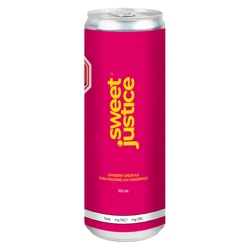 Sweet Justice - Cranberry Ginger Ale 10THC + 10 CBG Sweet Justice - Cranberry Ginger Ale 10THC + 10 CBG