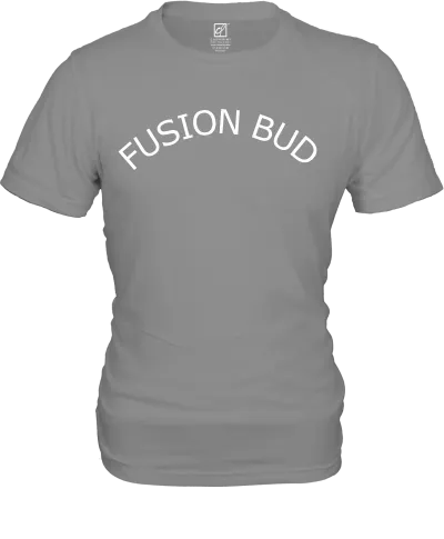 FUSION BUD-Luxe Round Cotton Tee Gray (M)