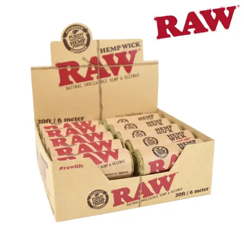 Raw - Hemp Wick 20ft